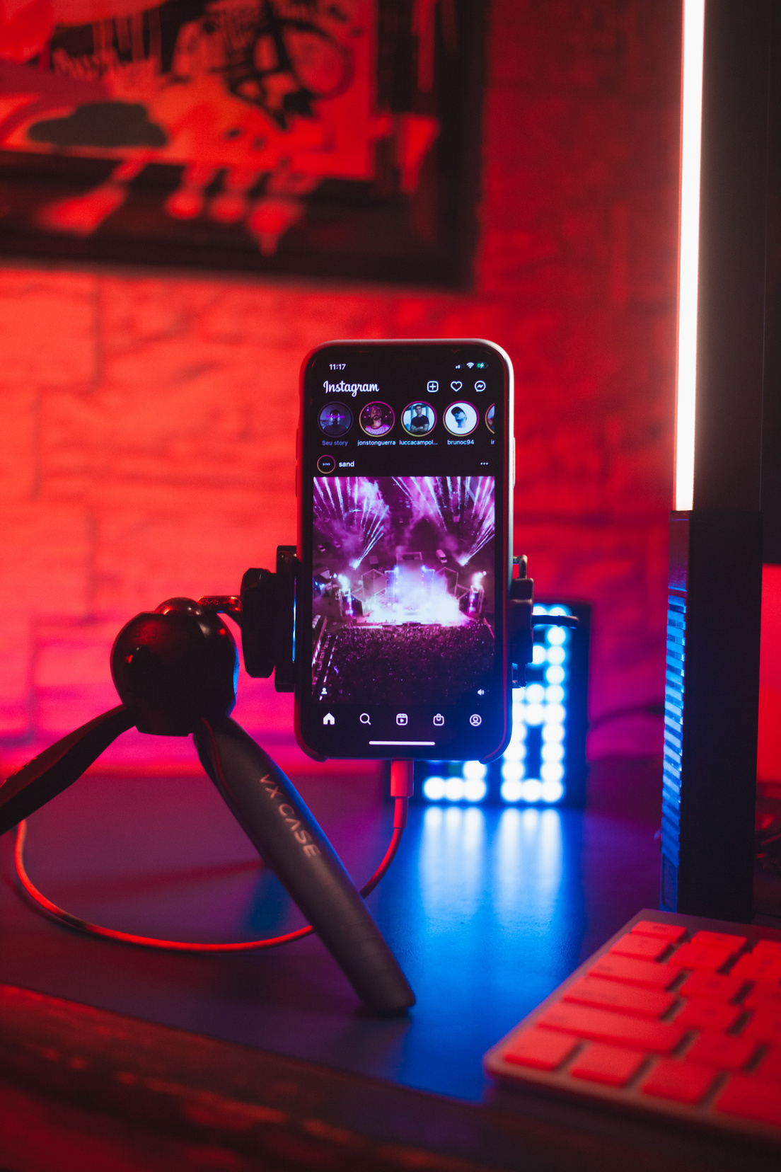 Smart Phone Displaying a Video 